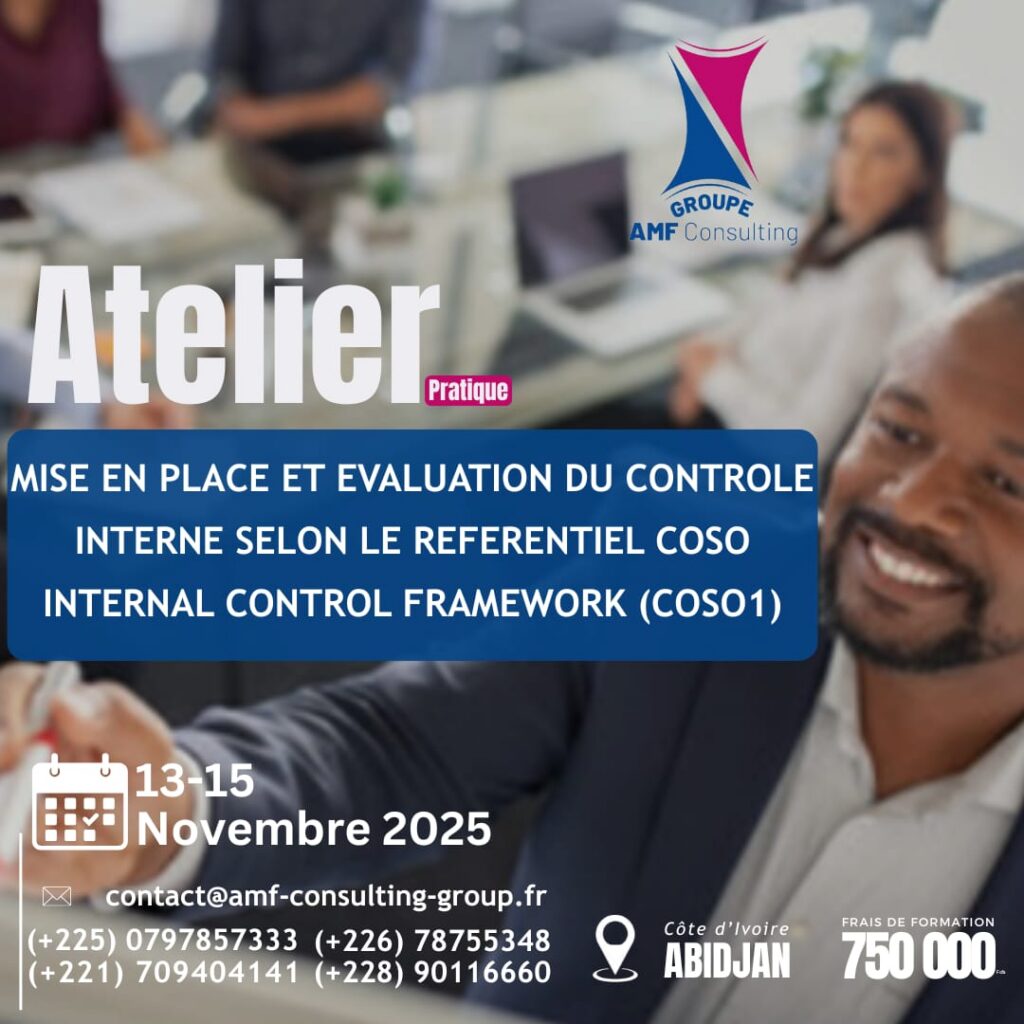 RETOUR SUR LA FORMATION :MISE EN PLACE ET EVALUATION DU CONTROLE INTERNE SELON LE REFERENTIEL COSO INTERNAL CONTROL FRAMEWORK (COSO1)